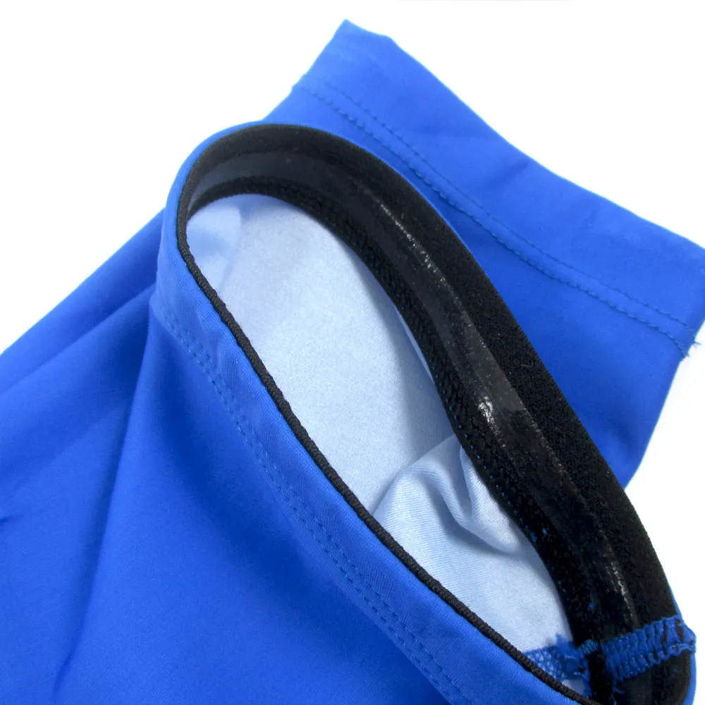 2 Small Calf Sleeve Leg Socks Compression Support Shin Splints Lycra Brace Blue