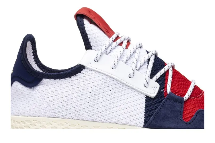 Adidas Pharrell x Billionaire Boys Club x Tennis Hu V2 'Scarlet' sneakers, white