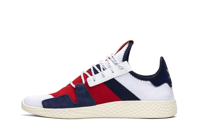 Adidas Pharrell x Billionaire Boys Club x Tennis Hu V2 'Scarlet' sneakers, white
