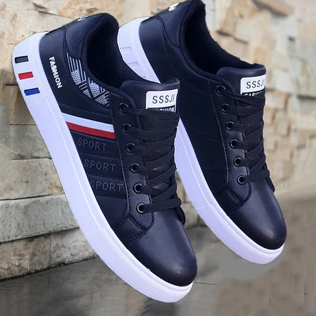 Amozae- White vulcanized sneakers boys cheap flat comfortable shoes men autumn spring fashion sneakers