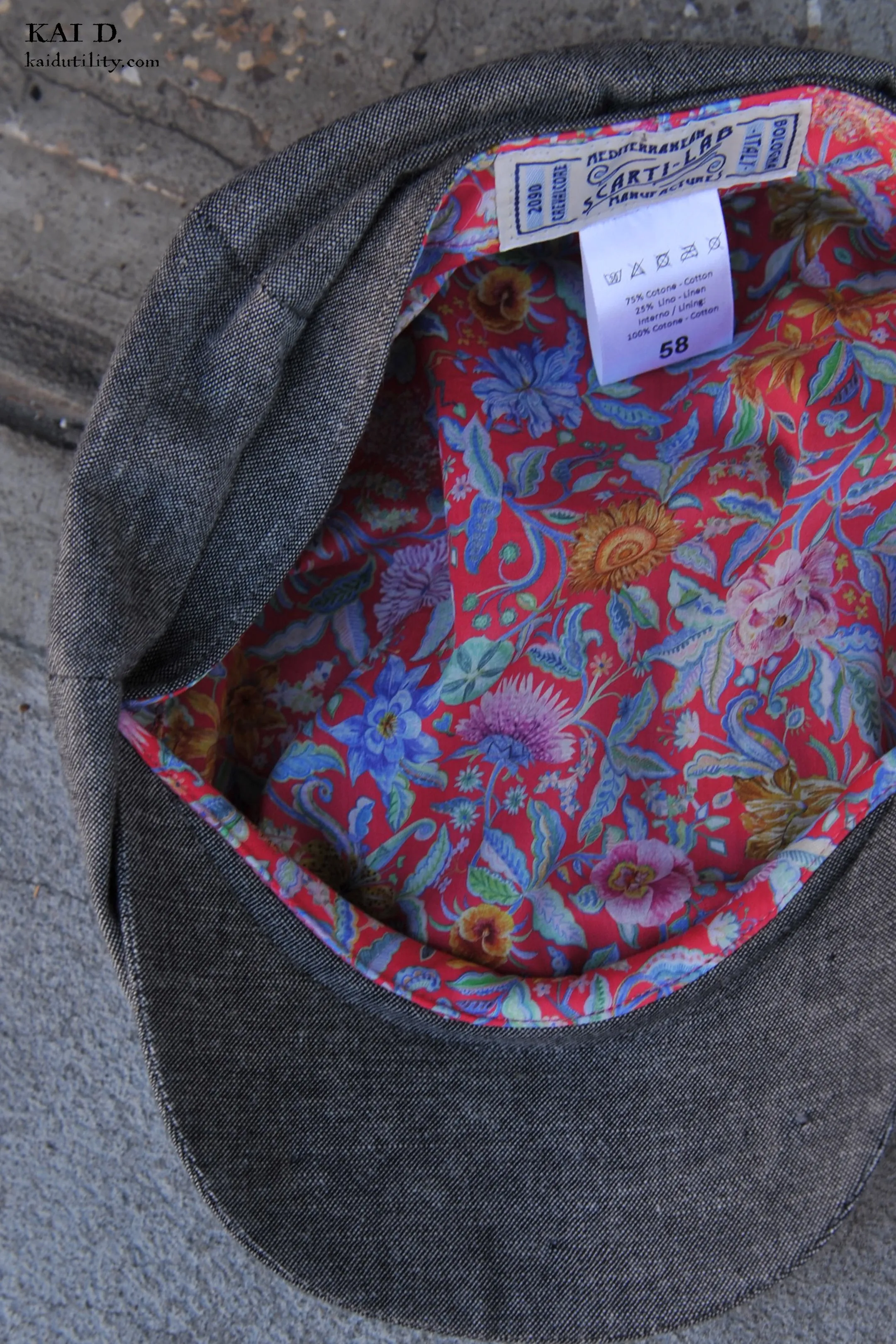 Andy Hat - Cotton Linen - Grey - M, L, XL