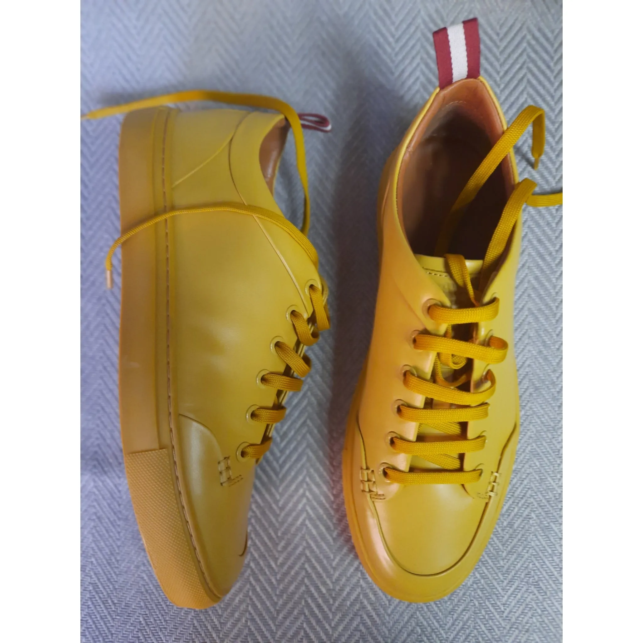 Bally Helliot Dip Dyed Sneaker Gold Sand Size 8.5