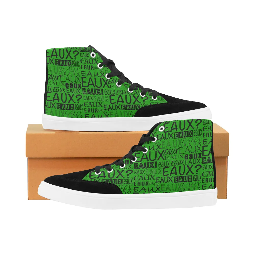 BLACK ALLEAUXVER MEN'S HI-TOP SHOES