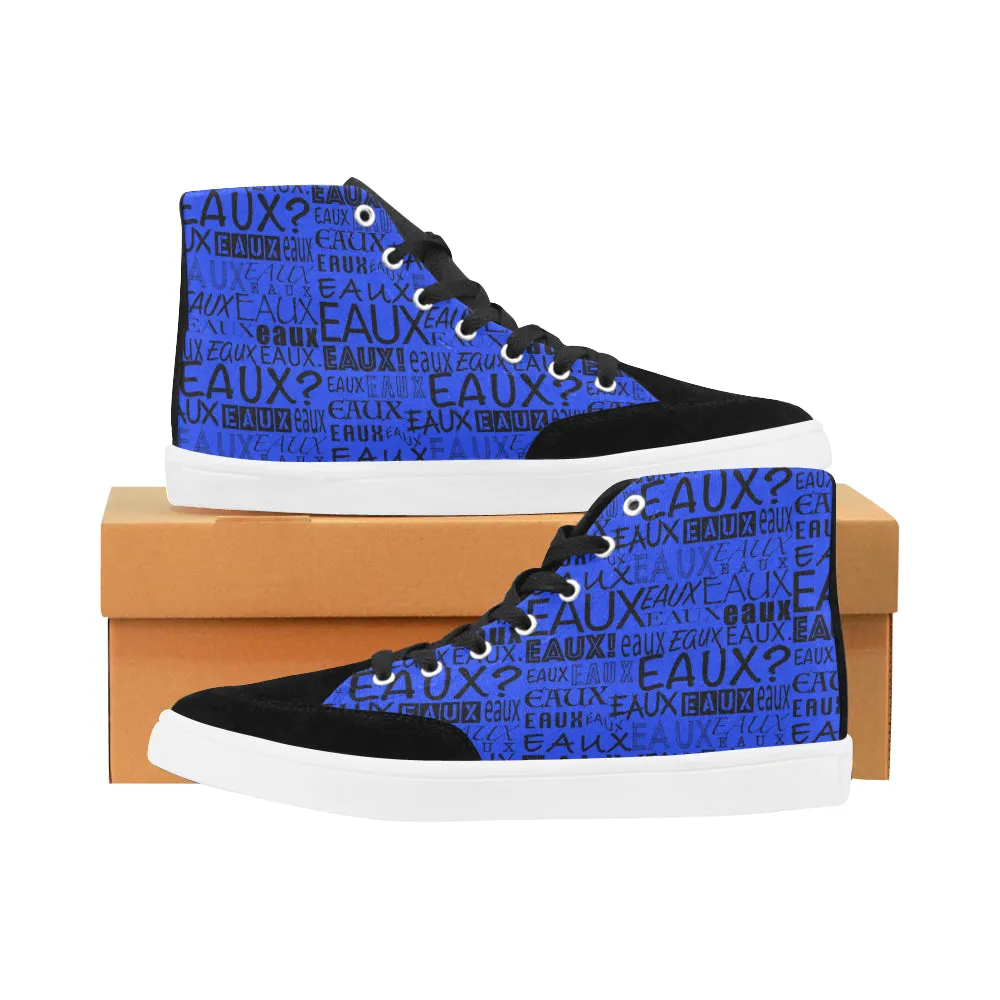 BLACK ALLEAUXVER MEN'S HI-TOP SHOES