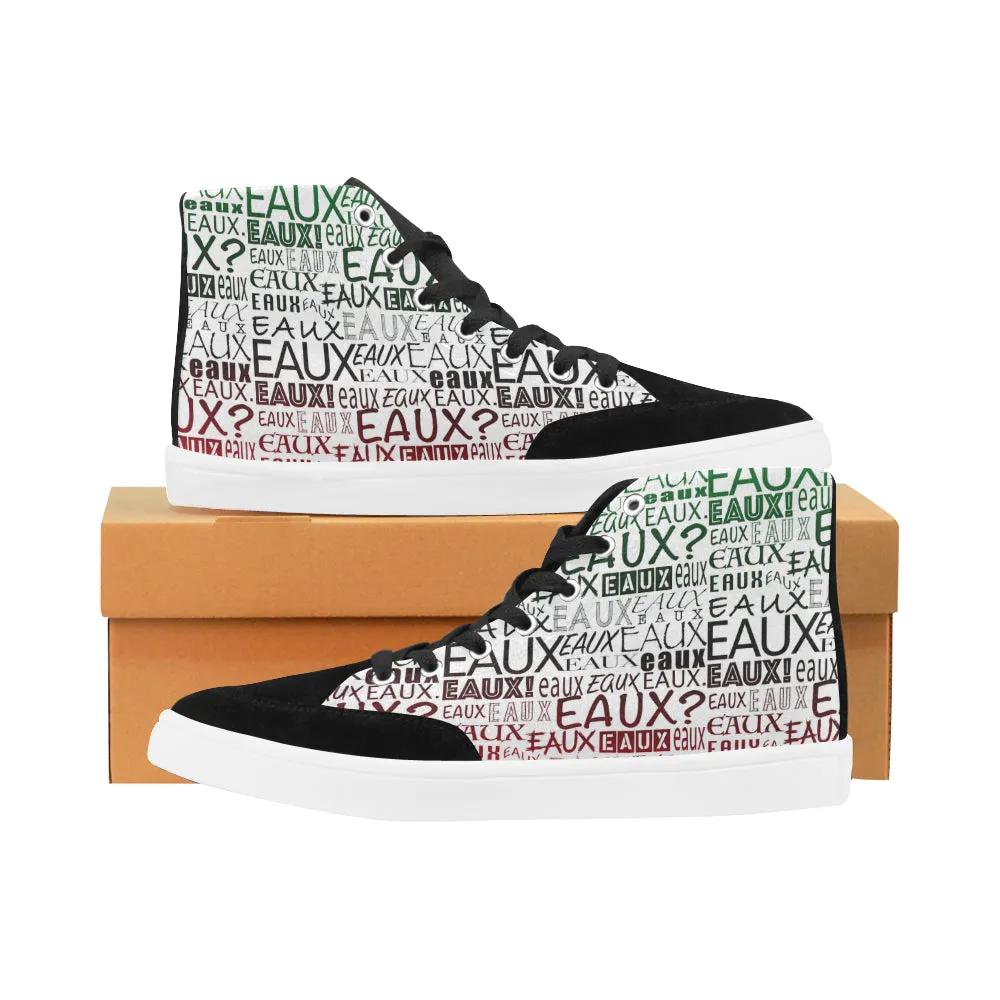 BLACK ALLEAUXVER MEN'S HI-TOP SHOES