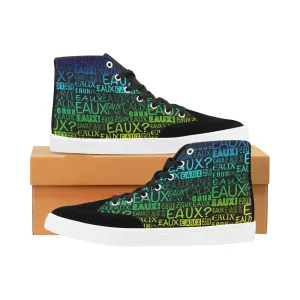 BLACK ALLEAUXVER MEN'S HI-TOP SHOES