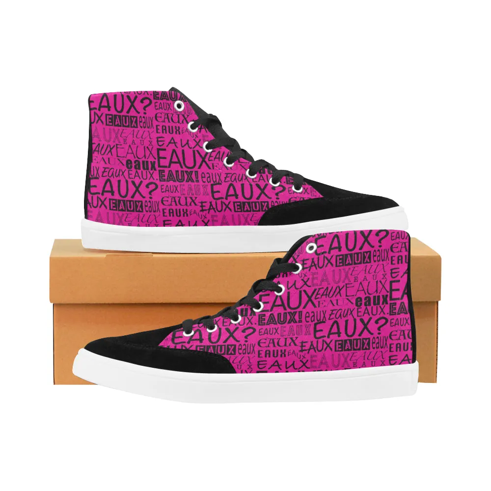 BLACK ALLEAUXVER MEN'S HI-TOP SHOES
