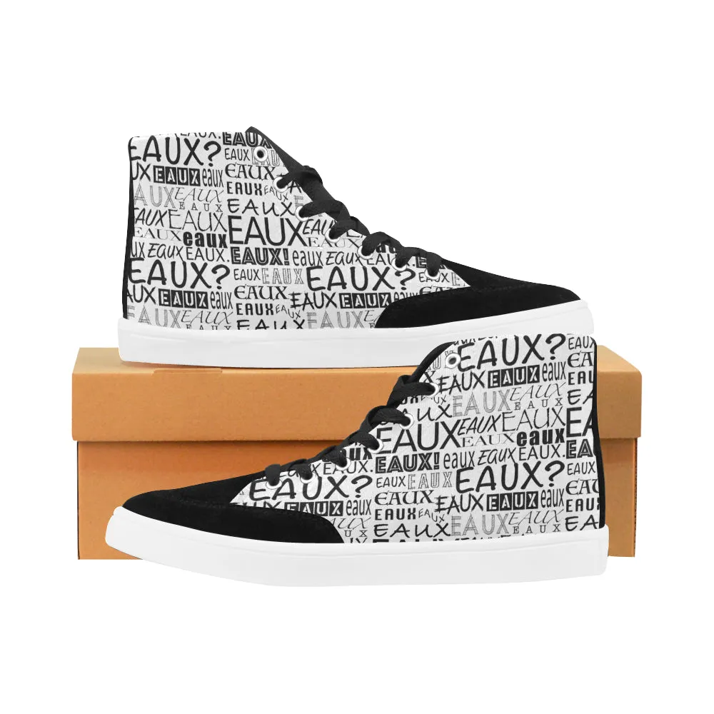 BLACK ALLEAUXVER MEN'S HI-TOP SHOES