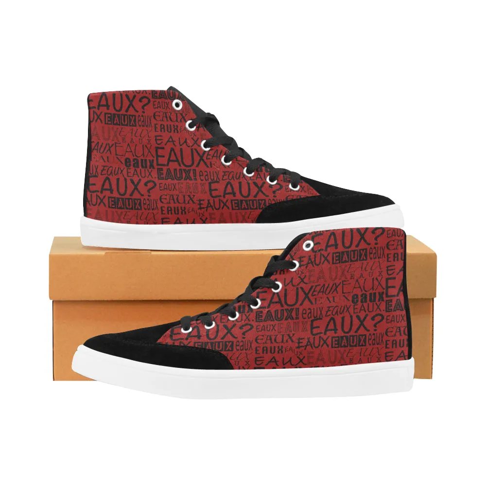 BLACK ALLEAUXVER MEN'S HI-TOP SHOES