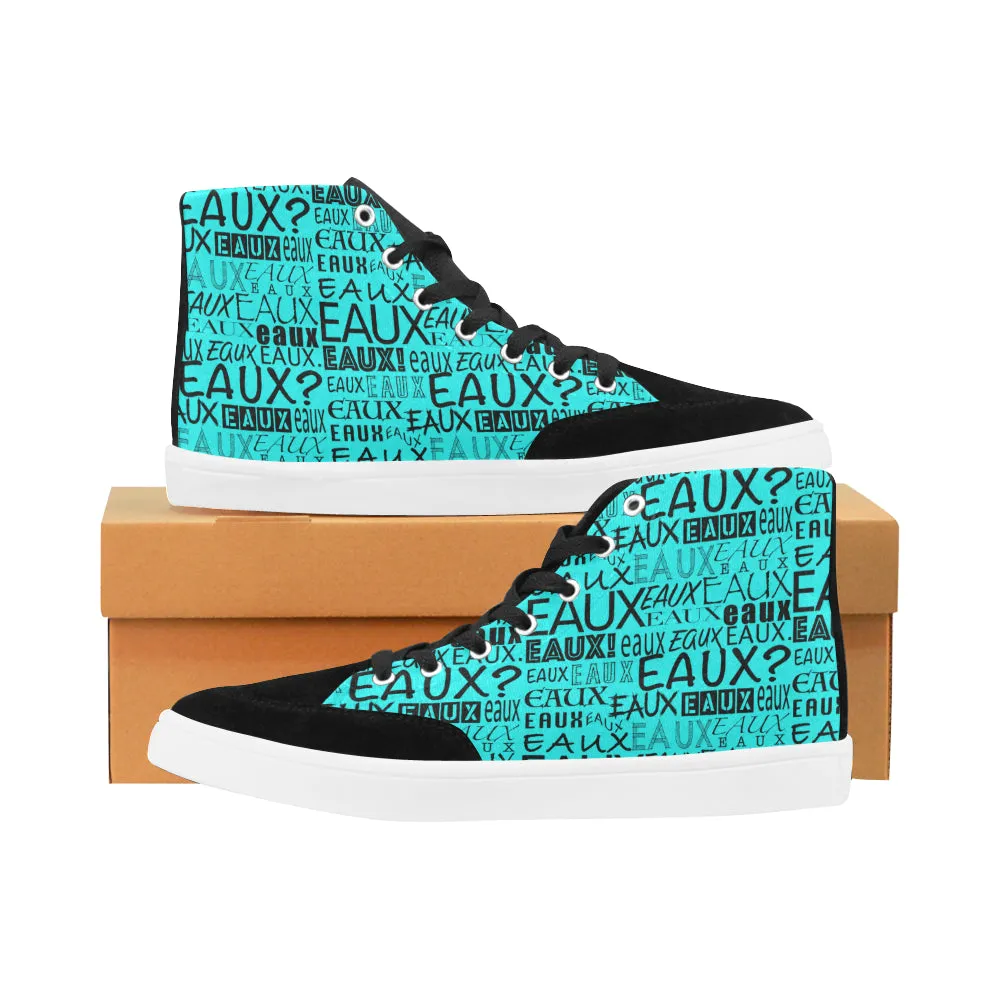 BLACK ALLEAUXVER MEN'S HI-TOP SHOES