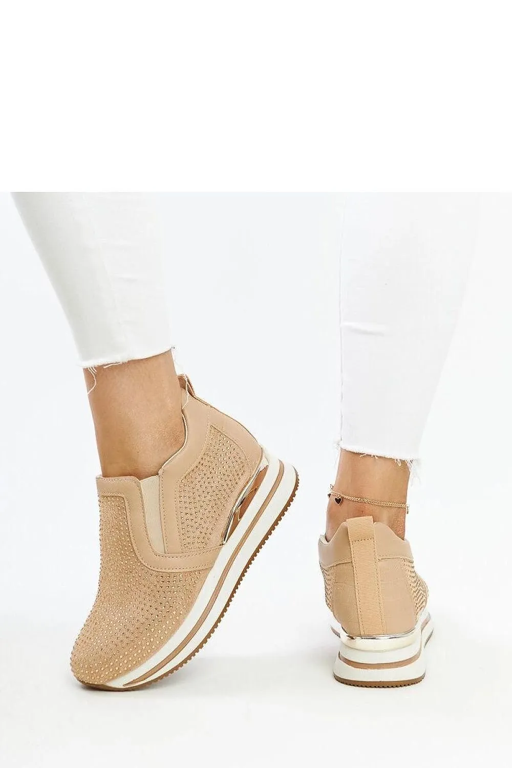 Brown Wedge Sneakers