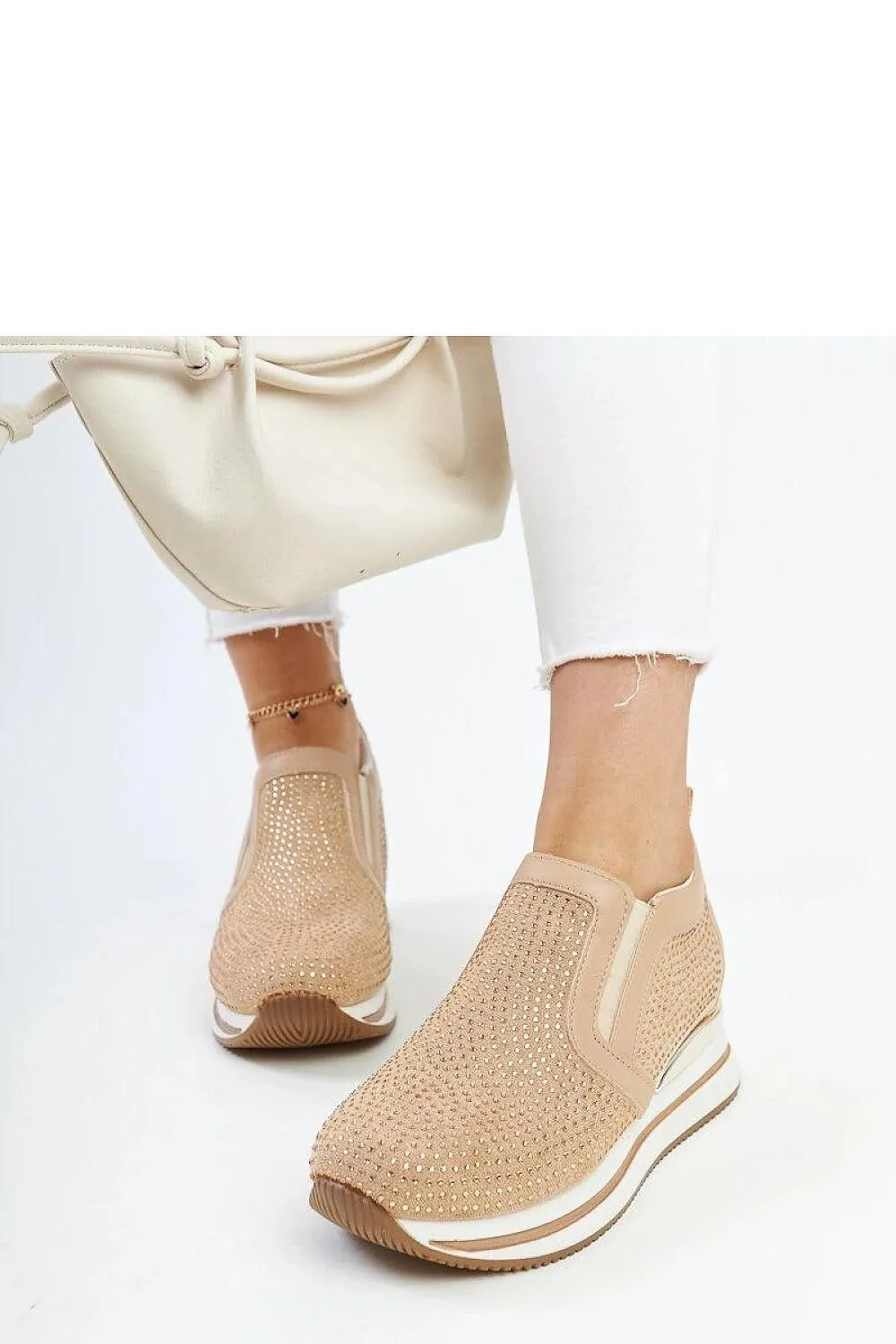 Brown Wedge Sneakers