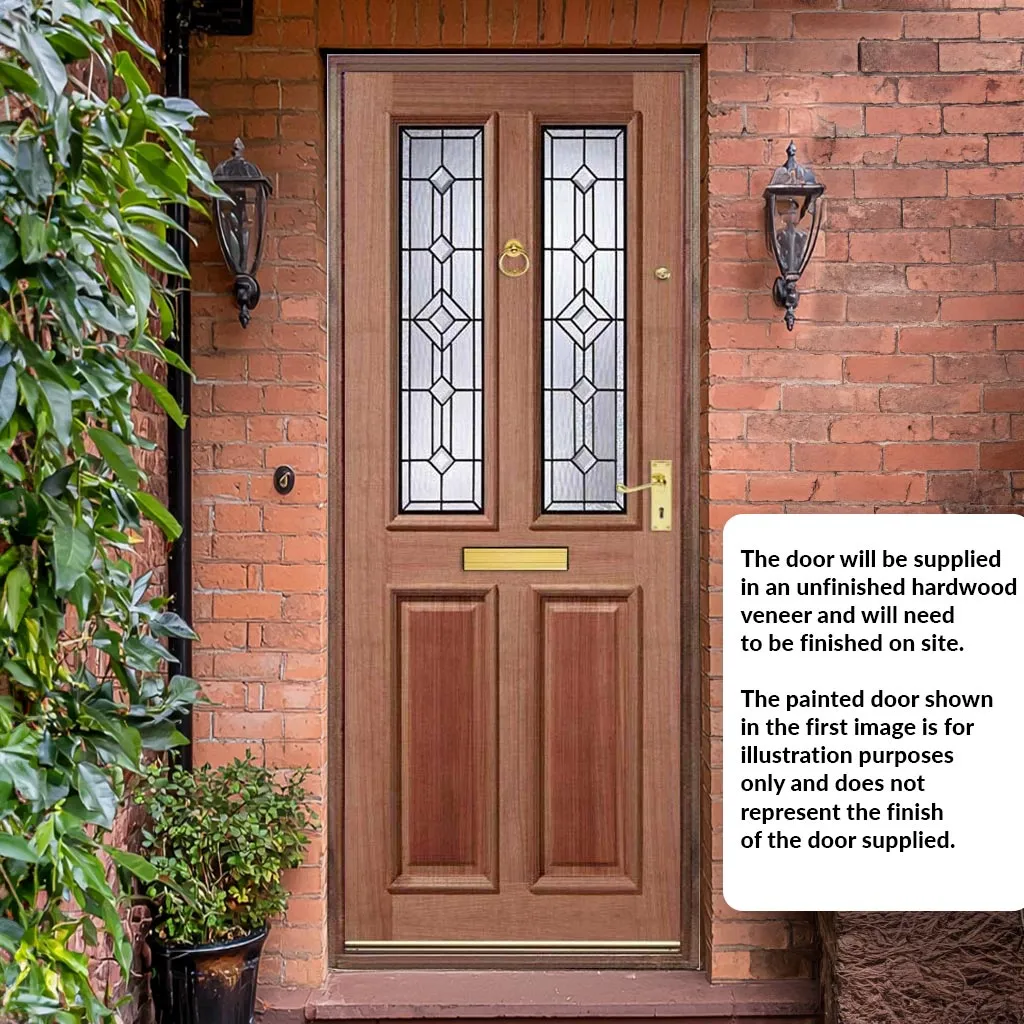 Derby Hardwood Front Door - Leaded - Tri Glazing