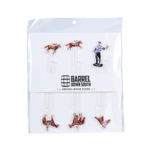 Derby Mixed Graphics Cocktail Stirrers