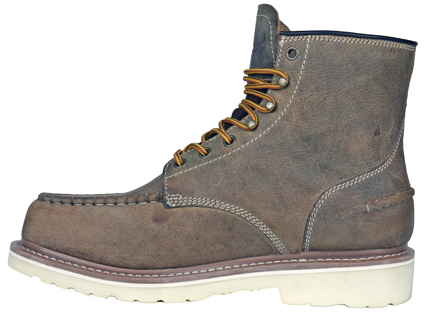 DieHard Mens Monte Distressed Brown Leather Distressed Work Boots