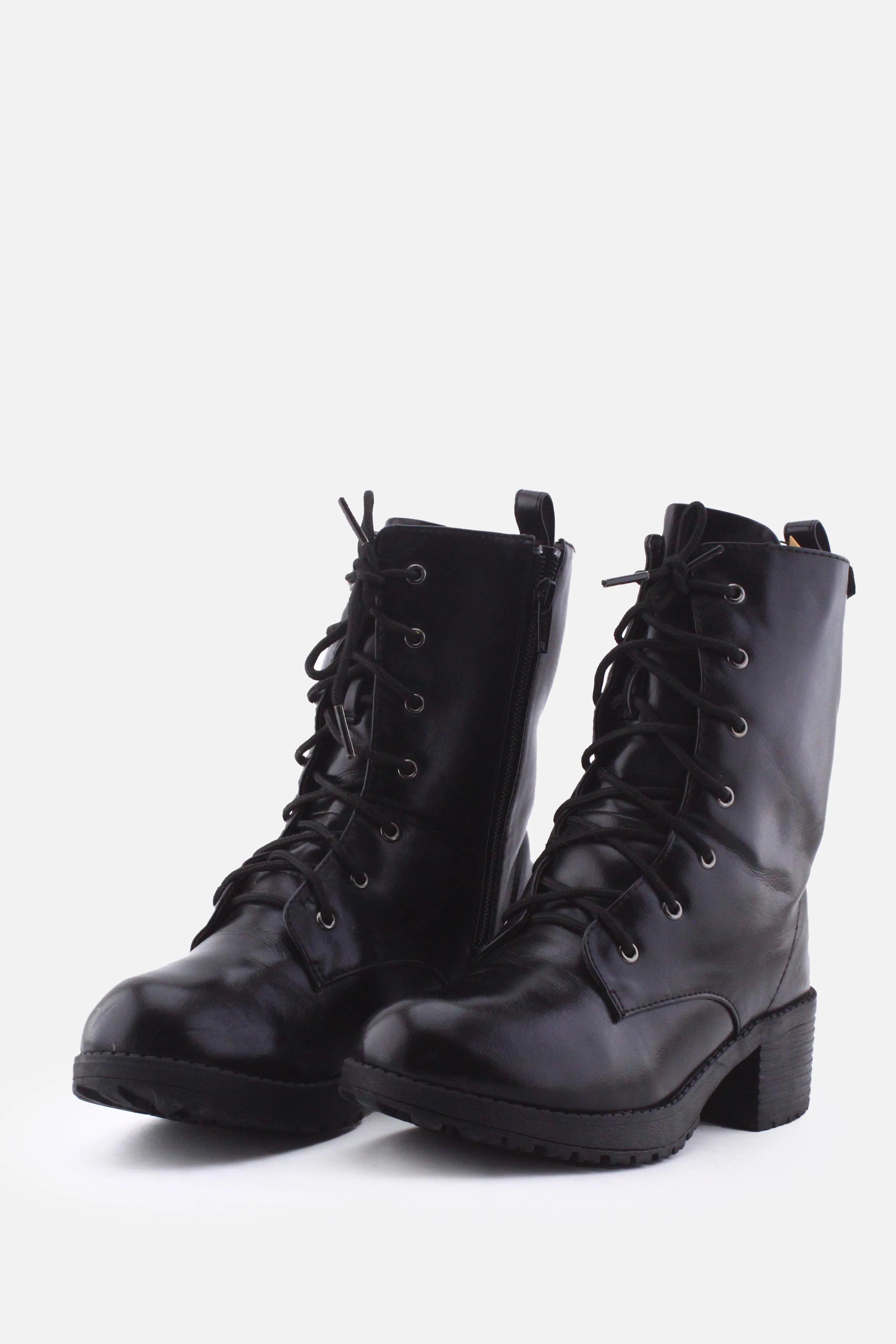 EL Marine Zipper Laces Combat Boots | 100% Authentic Leather