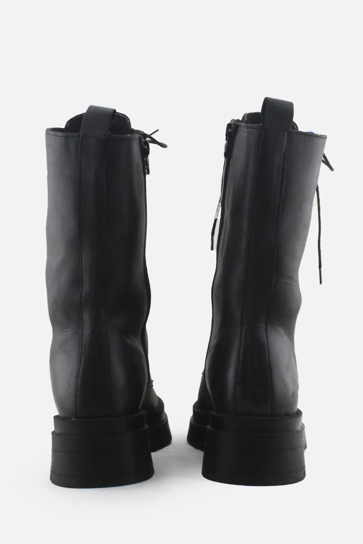 European Brand Zipper Laces Combat Boots | 100% Authentic Leather