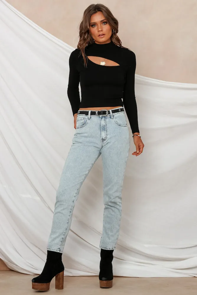 Fly Away Top Black