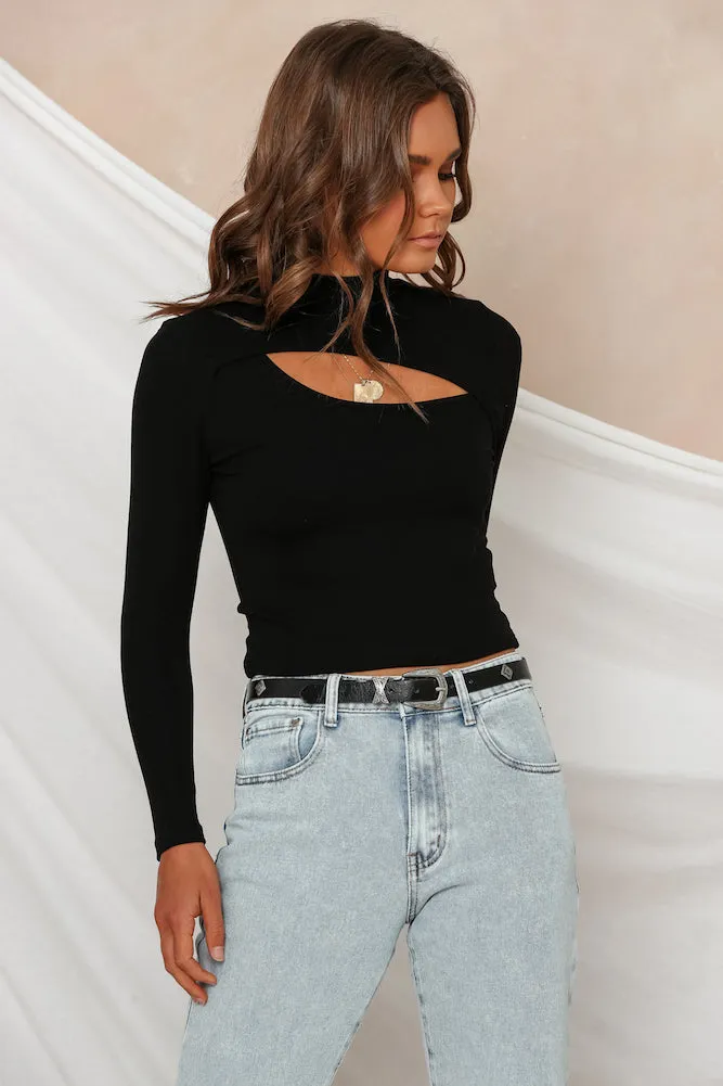 Fly Away Top Black