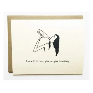 Knock Back Glass Birthday Card