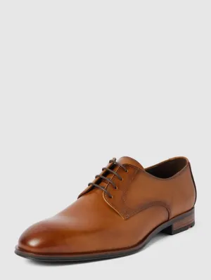 Leather derby shoes model "Sabre" Lloyd, cognac color