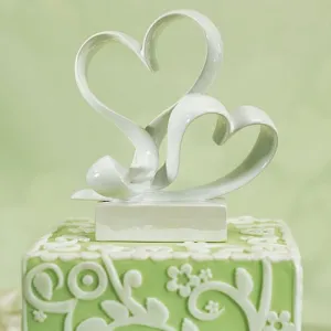 Love Link Stylized Heart Cake Topper