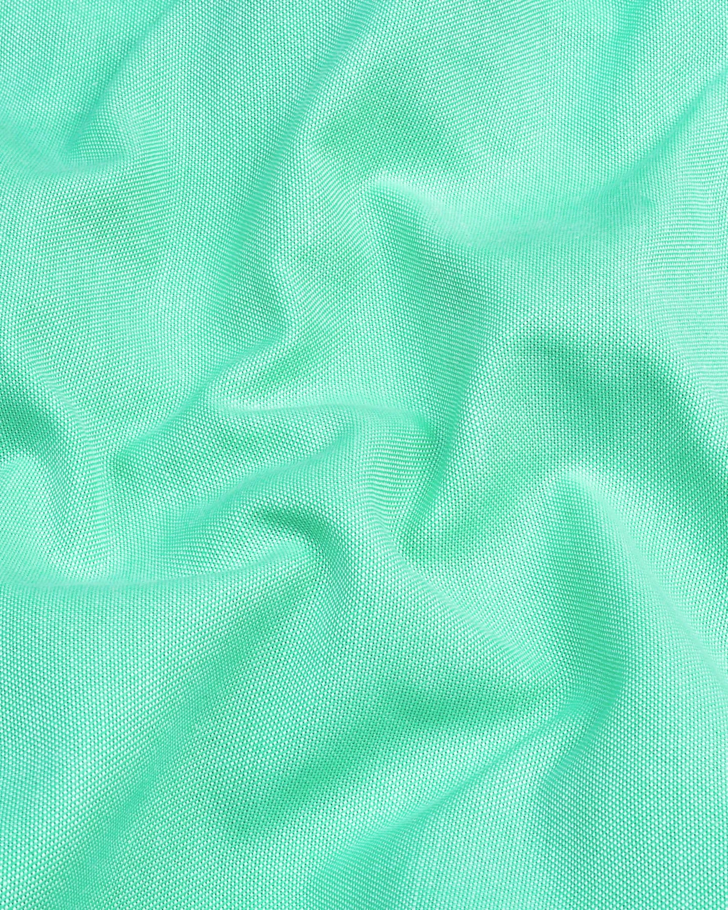 Mint Green Plain Oxford Cotton Shirt