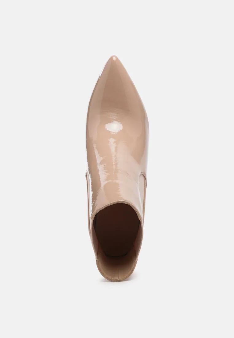 MOLINA High Heeled Chelsea Boot In Nude