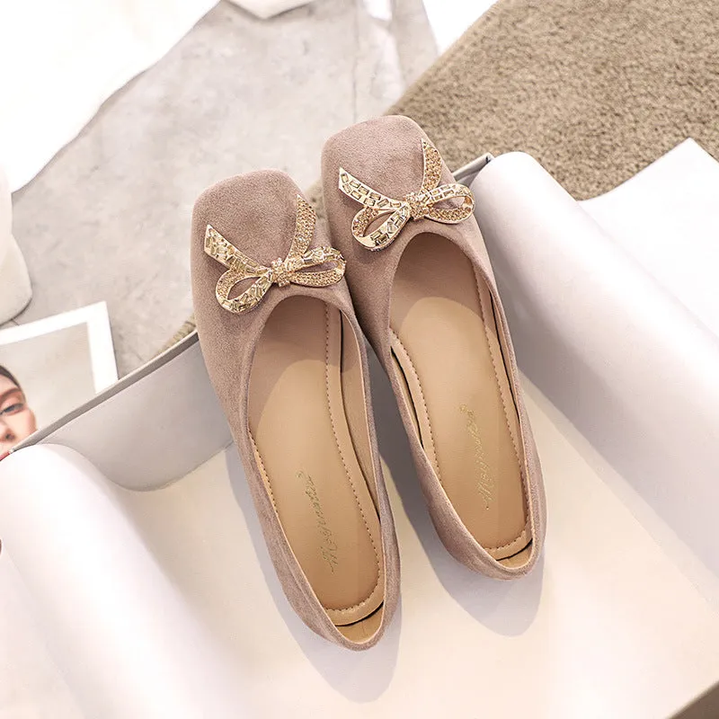 Owlkay Rhinestone Bow Elegant Shoes