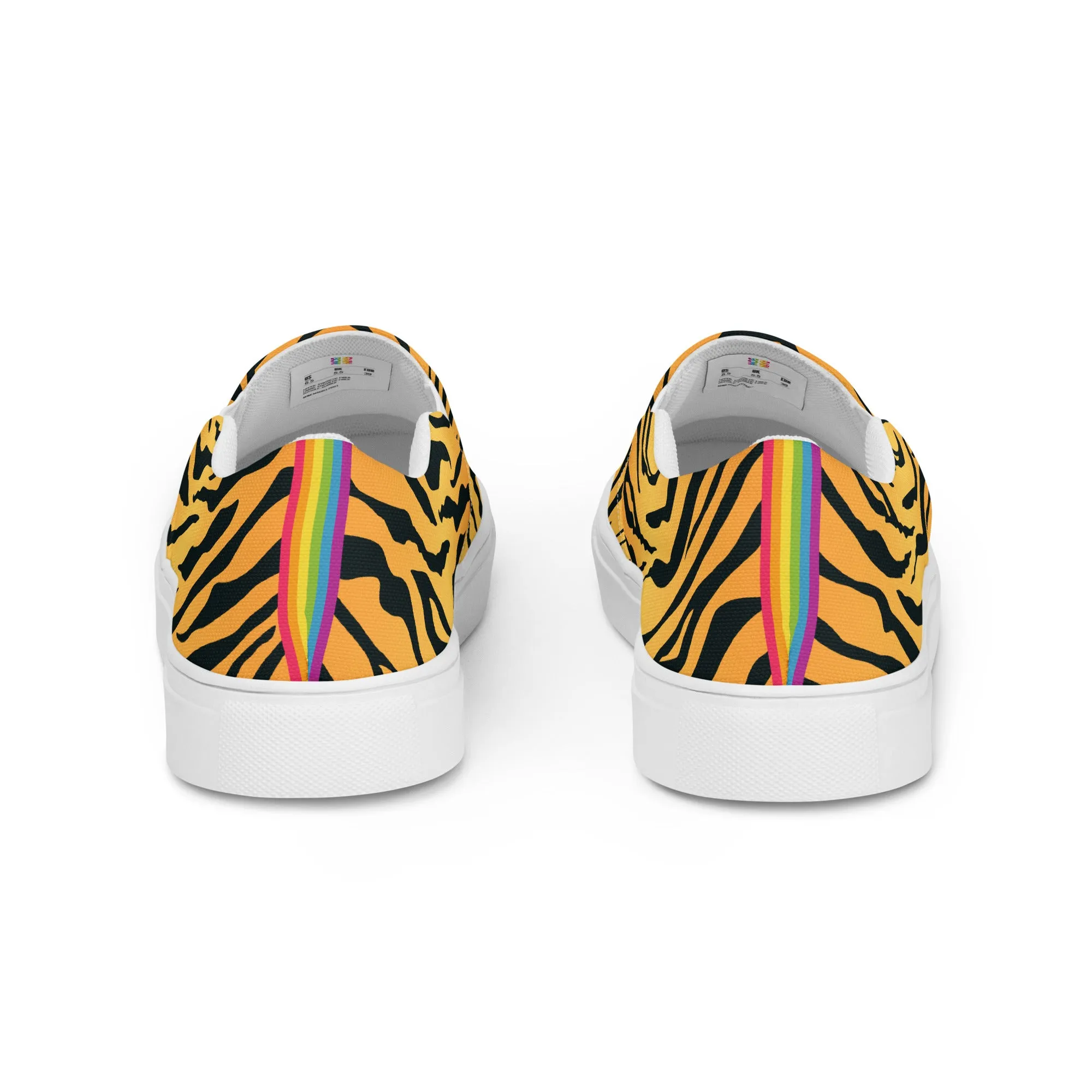 Rainbow Tiger Print Slip-on Shoes (male sizes)