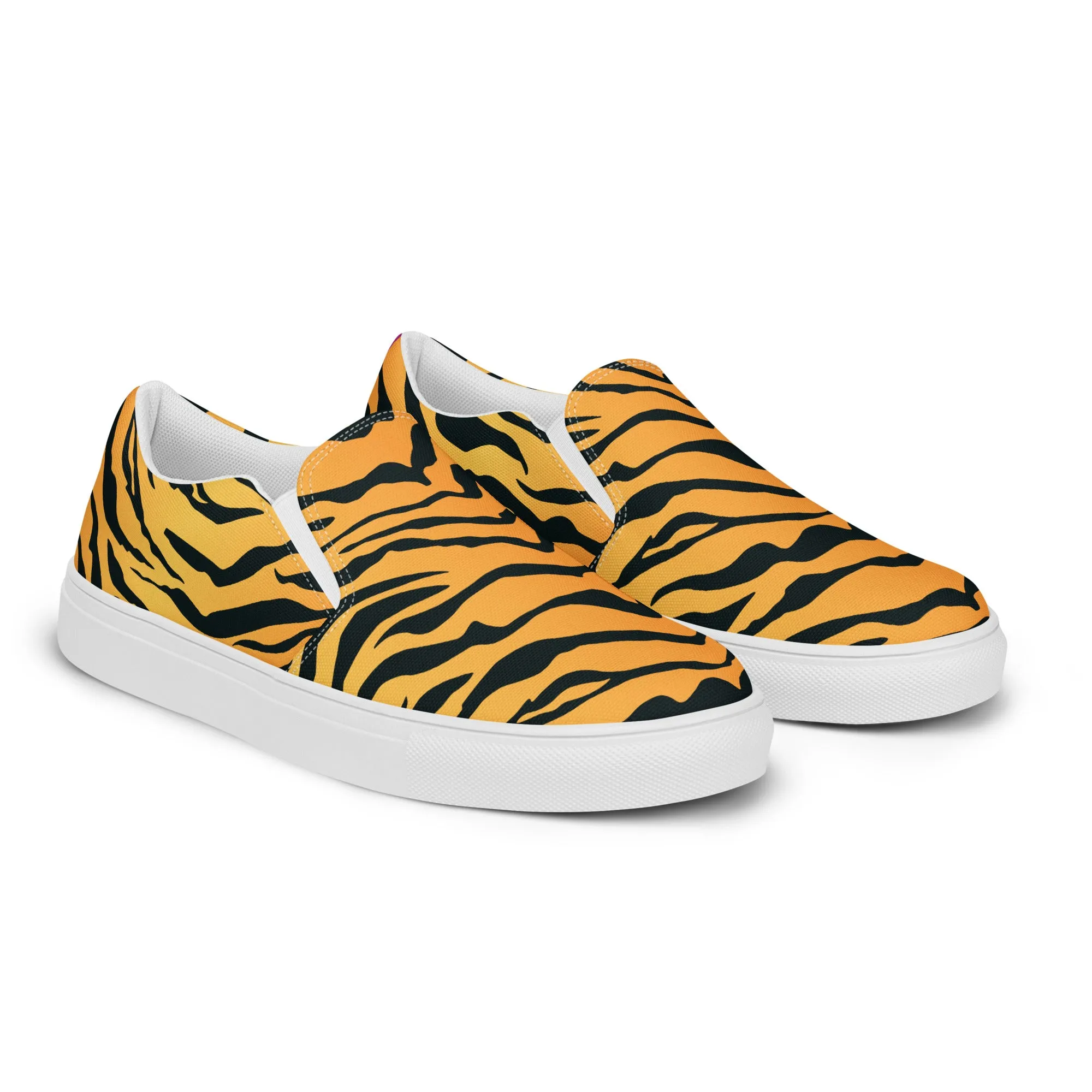 Rainbow Tiger Print Slip-on Shoes (male sizes)