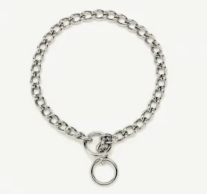Titan Chain Training Dog Collar Fine Nickel, Chrome 1ea/2 Mm X 14 in