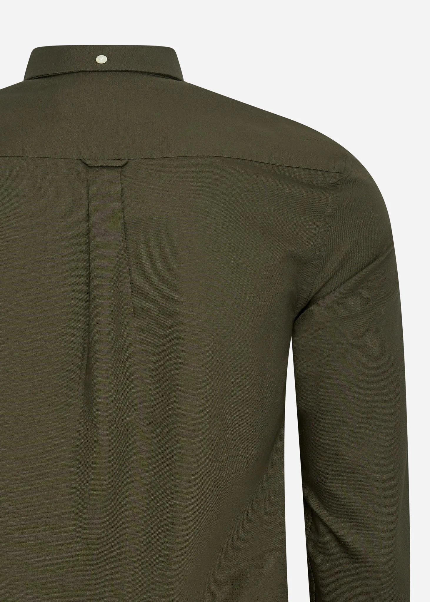 Tonal eagle regular fit light weight oxford shirt - olive