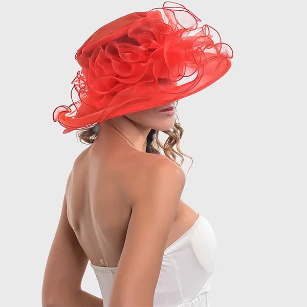 Women Organza Kentucky Derby Church Hats S019