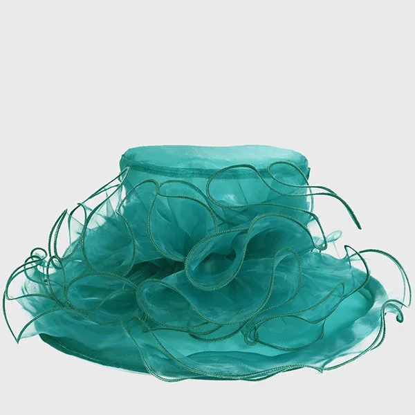 Women Organza Kentucky Derby Church Hats S019