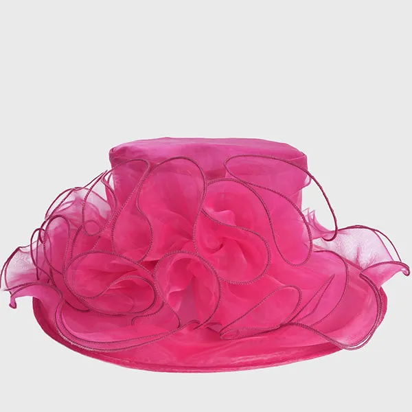 Women Organza Kentucky Derby Church Hats S019