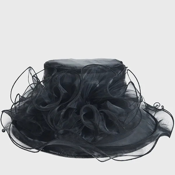 Women Organza Kentucky Derby Church Hats S019