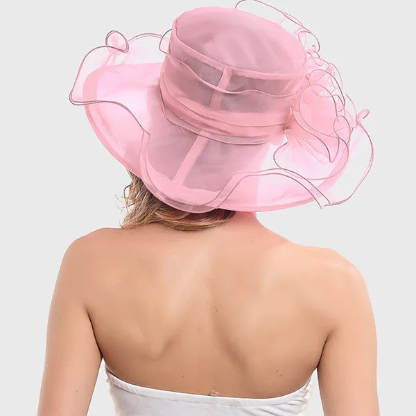 Women Organza Kentucky Derby Church Hats S019