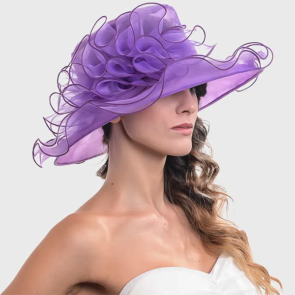 Women Organza Kentucky Derby Church Hats S019