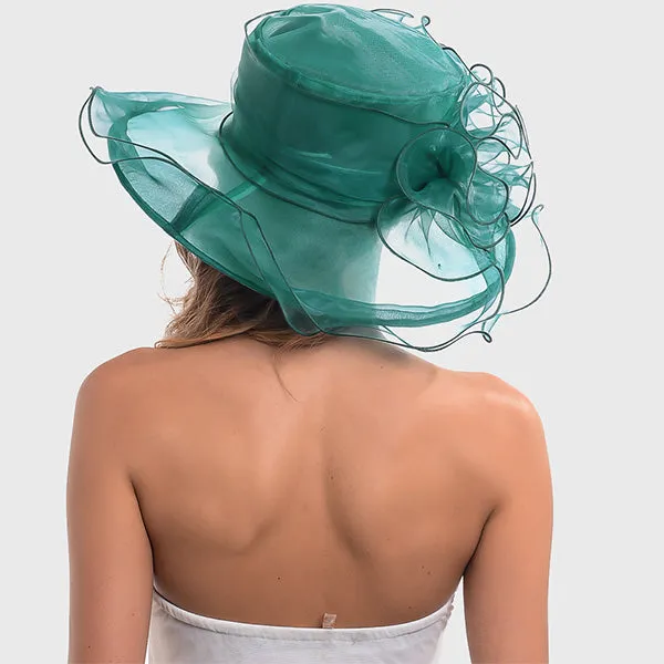 Women Organza Kentucky Derby Church Hats S019